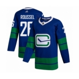 Men's Vancouver Canucks #26 Antoine Roussel Authentic Royal Blue Alternate Hockey Jersey