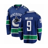 Men's Vancouver Canucks #9 J.T. Miller Fanatics Branded Blue Home Breakaway Hockey Jersey