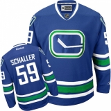 Men's Reebok Vancouver Canucks #59 Tim Schaller Authentic Royal Blue Third NHL Jersey