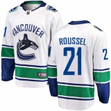 Youth Vancouver Canucks #21 Antoine Roussel Fanatics Branded White Away Breakaway NHL Jersey