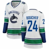 Women's Vancouver Canucks #24 Reid Boucher Fanatics Branded White Away Breakaway NHL Jersey
