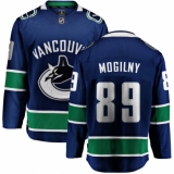 Men's Vancouver Canucks #89 Alexander Mogilny Fanatics Branded Blue Home Breakaway NHL Jersey