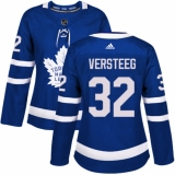Women's Adidas Toronto Maple Leafs #32 Kris Versteeg Authentic Royal Blue Home NHL Jersey