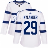 Women's Adidas Toronto Maple Leafs #29 William Nylander Authentic White 2018 Stadium Series NHL Jersey