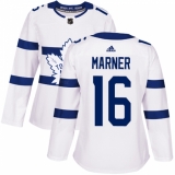 Women's Adidas Toronto Maple Leafs #16 Mitchell Marner Authentic White 2018 Stadium Series NHL Jersey