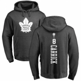 NHL Adidas Toronto Maple Leafs #8 Connor Carrick Charcoal One Color Backer Pullover Hoodie
