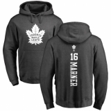 NHL Adidas Toronto Maple Leafs #16 Mitchell Marner Charcoal One Color Backer Pullover Hoodie