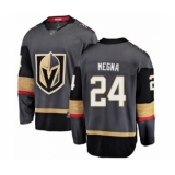 Men's Vegas Golden Knights #24 Jaycob Megna Authentic Black Home Fanatics Branded Breakaway Hockey Jersey