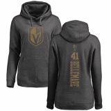 NHL Women's Adidas Vegas Golden Knights #41 Pierre-Edouard Bellemare Charcoal One Color Backer Pullover Hoodie