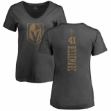 NHL Women's Adidas Vegas Golden Knights #41 Pierre-Edouard Bellemare Charcoal One Color Backer T-Shirt