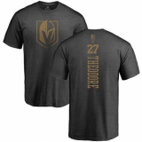 NHL Adidas Vegas Golden Knights #27 Shea Theodore Charcoal One Color Backer T-Shirt