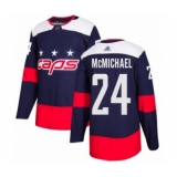 Men's Washington Capitals #24 Connor McMichael Authentic Navy Blue 2018 Stadium Series Hockey Jersey