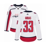 Women's Washington Capitals #33 Radko Gudas Authentic White Away Hockey Jersey