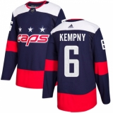 Youth Adidas Washington Capitals #6 Michal Kempny Authentic Navy Blue 2018 Stadium Series NHL Jersey