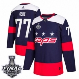 Youth Adidas Washington Capitals #77 T.J. Oshie Authentic Navy Blue 2018 Stadium Series 2018 Stanley Cup Final NHL Jersey