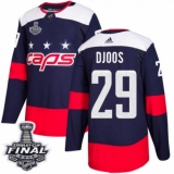 Youth Adidas Washington Capitals #29 Christian Djoos Authentic Navy Blue 2018 Stadium Series 2018 Stanley Cup Final NHL Jersey