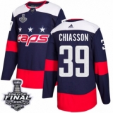 Men's Adidas Washington Capitals #39 Alex Chiasson Authentic Navy Blue 2018 Stadium Series 2018 Stanley Cup Final NHL Jersey