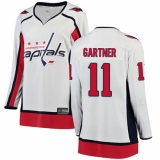 Women's Washington Capitals #11 Mike Gartner Fanatics Branded White Away Breakaway NHL Jersey