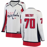 Women's Washington Capitals #70 Braden Holtby Fanatics Branded White Away Breakaway NHL Jersey