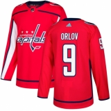 Youth Adidas Washington Capitals #9 Dmitry Orlov Authentic Red Home NHL Jersey