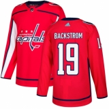Men's Adidas Washington Capitals #19 Nicklas Backstrom Authentic Red Home NHL Jersey