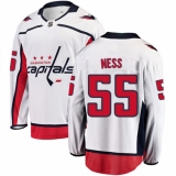 Youth Washington Capitals #55 Aaron Ness Fanatics Branded White Away Breakaway NHL Jersey
