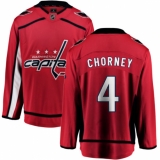Youth Washington Capitals #4 Taylor Chorney Fanatics Branded Red Home Breakaway NHL Jersey