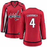 Women's Washington Capitals #4 Taylor Chorney Fanatics Branded Red Home Breakaway NHL Jersey