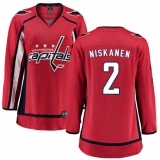 Women's Washington Capitals #2 Matt Niskanen Fanatics Branded Red Home Breakaway NHL Jersey