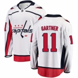 Men's Washington Capitals #11 Mike Gartner Fanatics Branded White Away Breakaway NHL Jersey