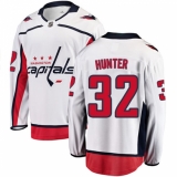 Men's Washington Capitals #32 Dale Hunter Fanatics Branded White Away Breakaway NHL Jersey