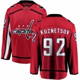 Men's Washington Capitals #92 Evgeny Kuznetsov Fanatics Branded Red Home Breakaway NHL Jersey