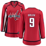 Women's Washington Capitals #9 Dmitry Orlov Fanatics Branded Red Home Breakaway NHL Jersey
