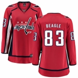Women's Washington Capitals #83 Jay Beagle Fanatics Branded Red Home Breakaway NHL Jersey