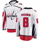 Youth Washington Capitals #8 Alex Ovechkin Fanatics Branded White Away Breakaway NHL Jersey