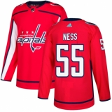 Youth Adidas Washington Capitals #55 Aaron Ness Premier Red Home NHL Jersey