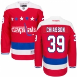 Youth Reebok Washington Capitals #39 Alex Chiasson Premier Red Third NHL Jersey