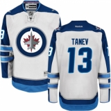 Men's Reebok Winnipeg Jets #13 Brandon Tanev Authentic White Away NHL Jersey