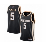 Youth Atlanta Hawks #5 Josh Smith Swingman Black Basketball Jersey - 2019 20 City Edition