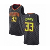Women's Atlanta Hawks #33 Allen Crabbe Authentic Black Basketball Jersey - Icon Edition