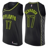 Youth Nike Atlanta Hawks #17 Dennis Schroder Swingman Black NBA Jersey - City Edition
