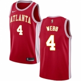 Youth Nike Atlanta Hawks #4 Spud Webb Authentic Red NBA Jersey Statement Edition