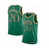 Men's Boston Celtics #20 Gordon Hayward Swingman Green Basketball Jersey - 2019 20 City Edition