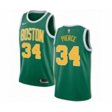 Men's Nike Boston Celtics #34 Paul Pierce Green Swingman Jersey - Earned Edition