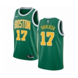 Men's Nike Boston Celtics #17 John Havlicek Green Swingman Jersey - Earned Edition
