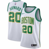 Women's Nike Boston Celtics #20 Gordon Hayward Swingman White NBA Jersey - City Edition