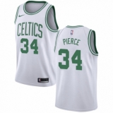 Women's Nike Boston Celtics #34 Paul Pierce Authentic White NBA Jersey - Association Edition