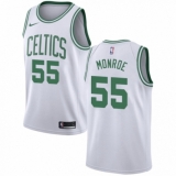 Men's Nike Boston Celtics #55 Greg Monroe Swingman White NBA Jersey - Association Edition
