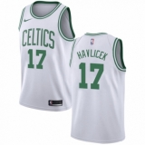 Men's Nike Boston Celtics #17 John Havlicek Swingman White NBA Jersey - Association Edition