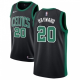 Women's Adidas Boston Celtics #20 Gordon Hayward Authentic Black NBA Jersey - Statement Edition